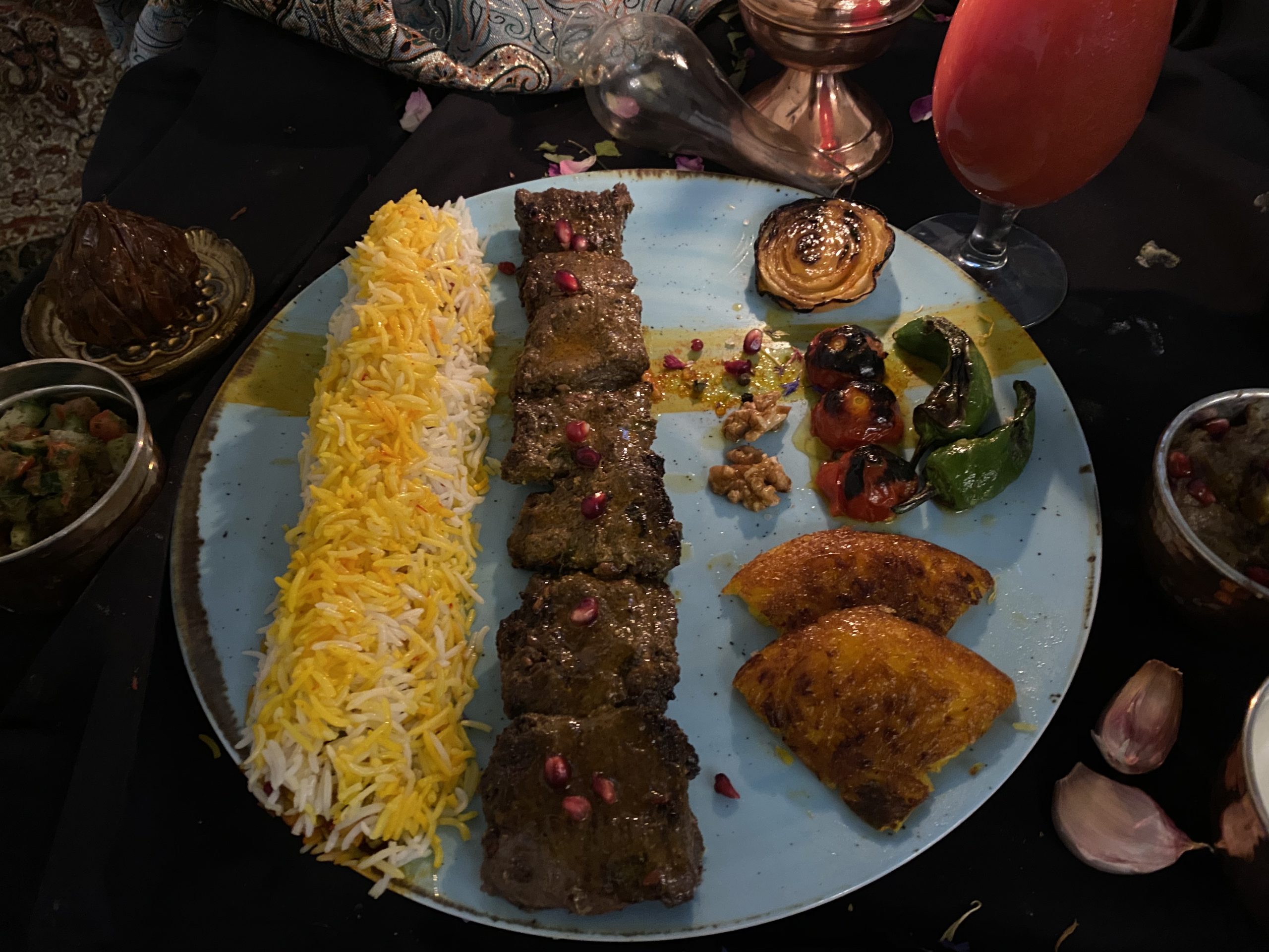 Kabab Torsch / Sauer Mariniertes Kalbsfilet ohne Reis
